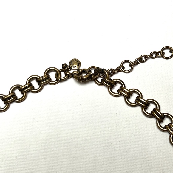 J Crew Crystal lattice & rhinestone statement necklace w dust bag - Picture 2 of 2